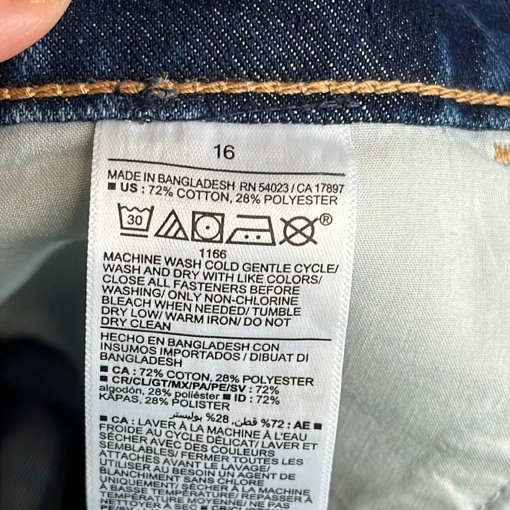 Old navy high-rise sky high adjustable waist Frayed-Hem blue jean shorts